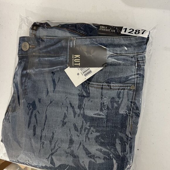 Kut From The Kloth NWT Women 16 Ankle Straight Leg High Rise Jeans Bum Friendly - Picture 16 of 16